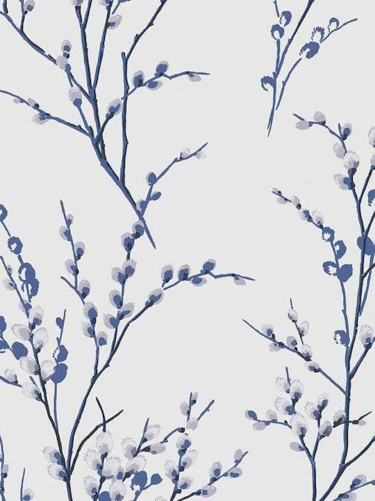 Tapet De Perete Willow Alb Off - Midnight 1000x53cm