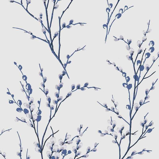 Tapet De Perete Willow Alb Off - Midnight 1000x53cm