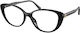 Michael Kors Plastic Eyeglass Frame Cat Eye Black MK4102U 3005