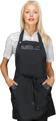 Isacco Ποδιά Barista / Bartender Ολόσωμη Μαύρη