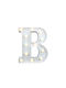 "B" Decorative Lamp Letter White