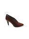 Desiree Shoes Anatomic Leather Tabac Brown Heels