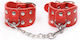 Dream Love Ohmama Fetish Adjustable Wrist Metallic Chain Χειροπέδες σε Κόκκινο Χρώμα