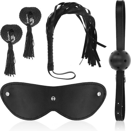 Dream Love BDSM Kit Set For Couples Number 7 σε Μαύρο Χρώμα 4τμχ