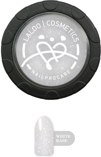 Laloo Cosmetics No.1 Glitzer für Nägel in Weiß Farbe 1Stück