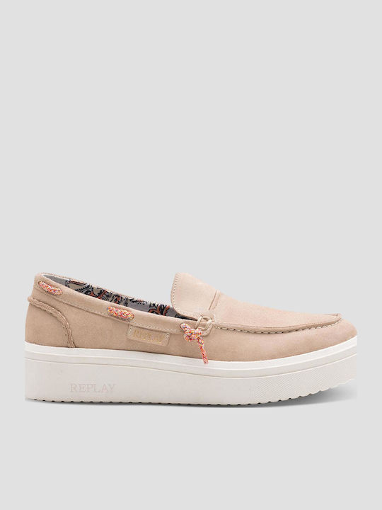 Replay Men's Moccasins Beige