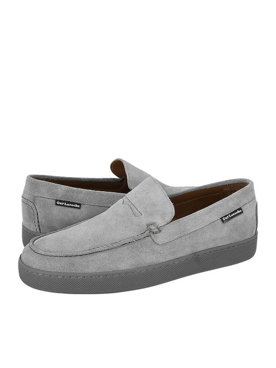 Miebe Men's Suede Loafers Gray