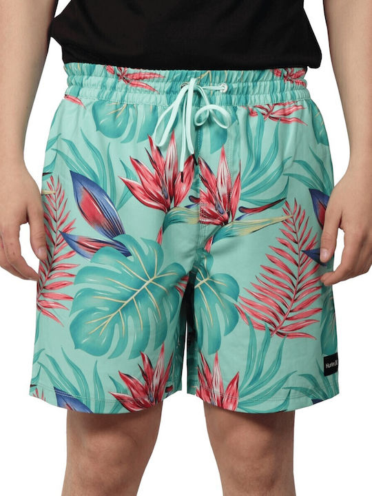 Ανδρικό Μαγιό Σορτς Τιρκουάζ Floral MBS0011510-H363