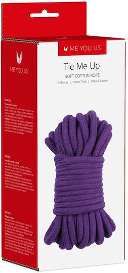 Me You Us Tie Me Up Σχοινί Δεσίματος Soft Cotton Rope 10m Purple