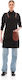 IdealPress Ποδιά Barista / Bartender Ολόσωμη Μαύρη