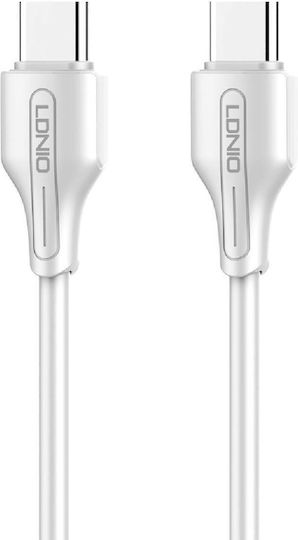 Ldnio LC122-C USB 2.0 Kabel USB-C männlich - USB-C 65W PD Weiß 2m