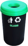 Recycling Plastic Waste Bin 60lt Green