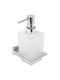 Bronze Art Lugano-Quadrato Dispenser Γυάλινο Chrome