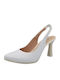 Syra 2 Leather Pointed Toe Heels White