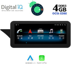 Digital IQ Car Audio System for Mercedes-Benz E Class (Bluetooth/USB/AUX/WiFi/GPS/Apple-Carplay/CD) with Touch Screen 10.25"