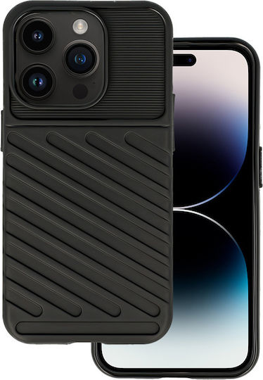 Powertech Thunder Back Cover Silicon Negru (iPhone 14 Pro)