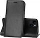 Powertech Magnet Elite Book Synthetic Leather Black (iPhone 14 Plus)