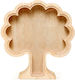 Kikkerland Spardose Holz Braun 17x19cm