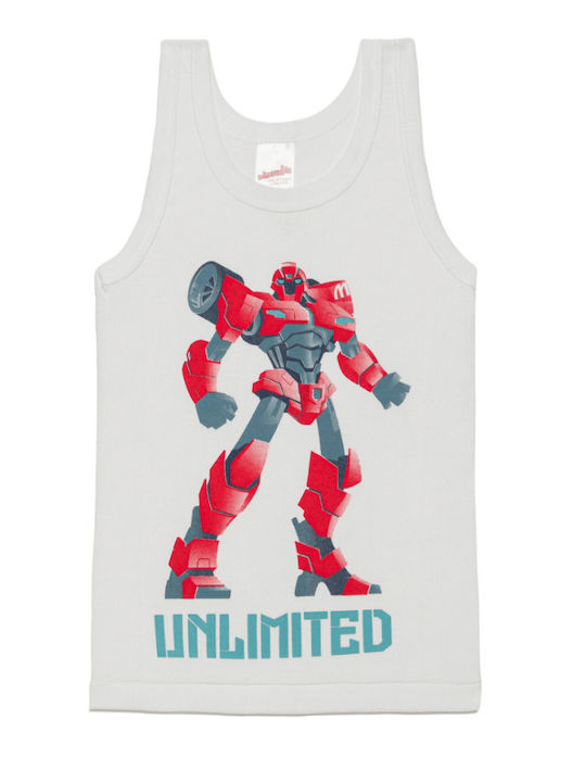 Minerva Robot Kinder-Unterhemd Tank-Top Weiß