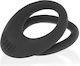 Dream Love Ohmama Double Silicone Ring 3.5cm - 4.5cm Μαύρο