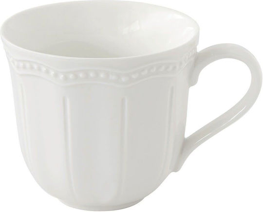 Marva Becher aus Porzellan Weiß 350ml
