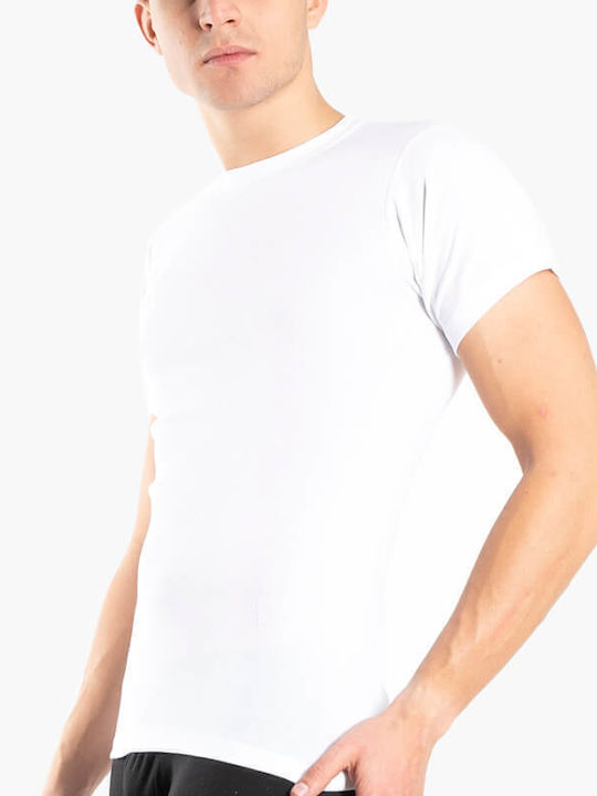 Men's Short Sleeve Undershirt White
