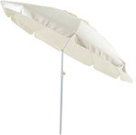 Ankor Foldable Beach Umbrella Diameter 2.25m with UV Protection and Air Vent Beige