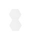 The Home Deco Factory Decorative Lamp Hexagon White 2pcs