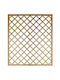 Trellis de Grădină din Lemn cu Plasă în Formă de Rom în Culoare Maro 180x180cm 1buc