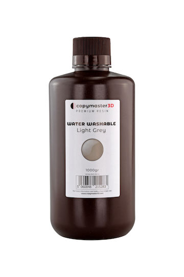 Copymaster3D Water Washable UV Universal Resin για 3D Printer Light Grey 1000ml (CM-WW-B405-1000-LG)