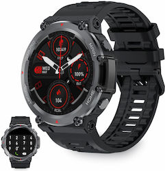Ksix Oslo Aluminium Smartwatch με Παλμογράφο (Μαύρο)