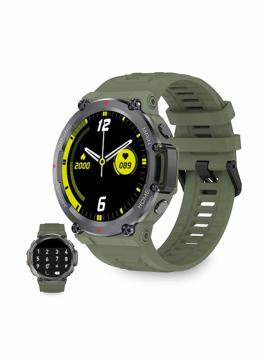 Ksix Oslo Aluminium Smartwatch με Παλμογράφο (Πράσινο)