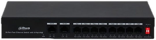 Dahua Unmanaged L2 PoE+ Switch with 10 Ethernet Ports