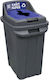 Plastic Coș de gunoi Reciclare 70lt Gri
