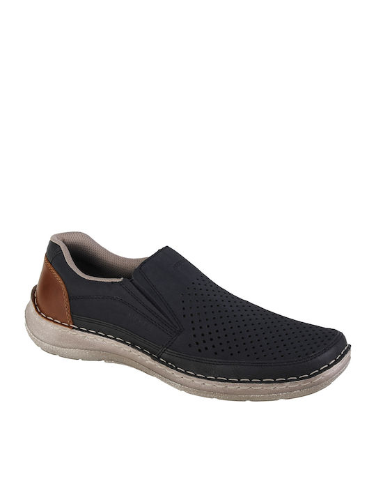 Leder Herren Freizeitschuhe Navy