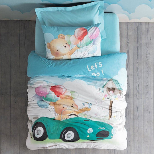 Madi Kids Duvet Set Single with Pillowcase Blue 170x240cm Madi Kids Duvet Set Single with Pillowcase Blue 170x240cm