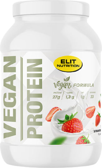Elit Nutrition Vegan Protein Πρωτεΐνη Ορού Γάλακτος Χωρίς Λακτόζη με Γεύση Strawberry Fruit 750gr