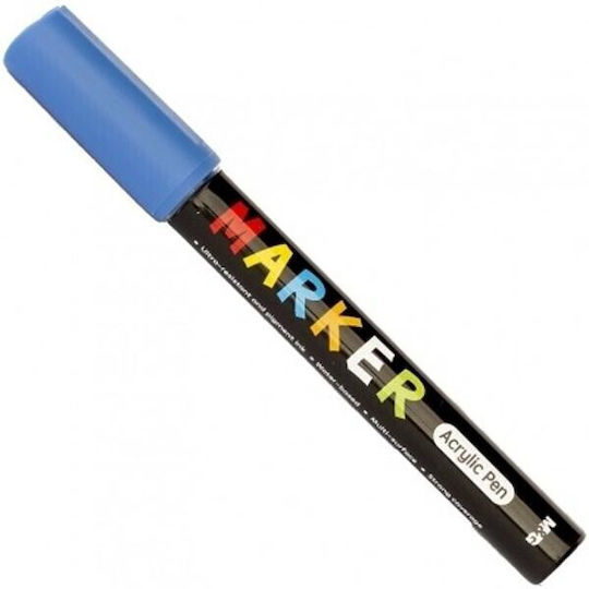 M&G Цвят Azure S603 Label Акрилен Маркер 2мм Azure Blue