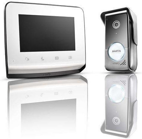 Somfy Ασύρματο Σετ Θυροτηλεόρασης Ασημί
