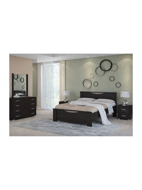 Bedroom Furniture Set Smile Wenge 140x200cm 5pcs