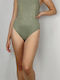 Bluepoint Sunset One-Piece Swimsuit with Open Back Khaki