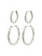 Pilgrim Set Earrings Hoops