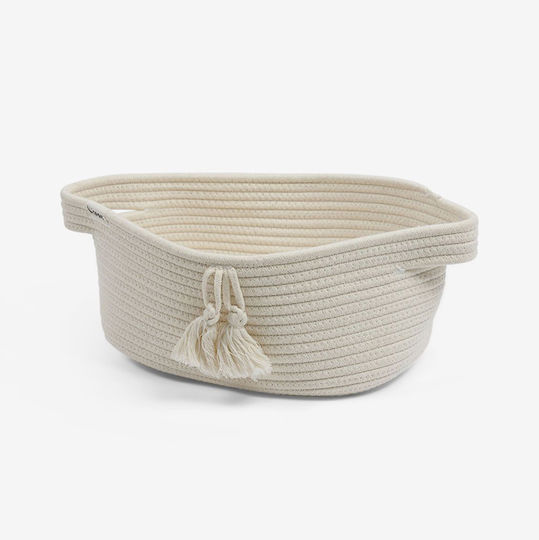Minene Children's Folding Storage Basket made of Fabric Beige 40x14x20cm 1pcs