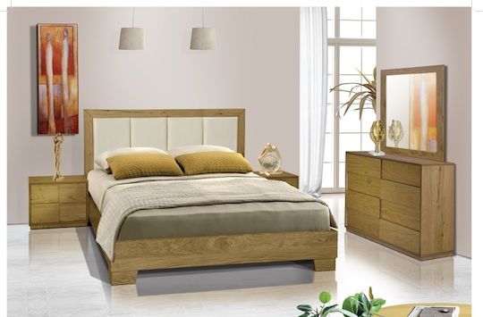 Set De Mobilier Pentru Dormitor Stejar 150x200cm 5 Bucăți