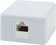 Single Network Socket RJ45 Cat6 White 01.075.0109