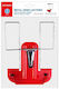Metal Book End Holder in Red Color