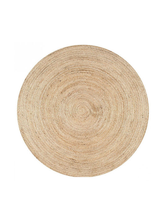 Atmosphera Rug Round Summer from Jute Natural