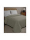 Adam Home Imperial Κουβερλί Υπέρδιπλο Microfiber Καφέ 220x240cm