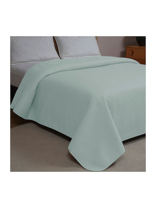 Adam Home Dot Κουβερλί Μονό Microfiber Πράσινο ...