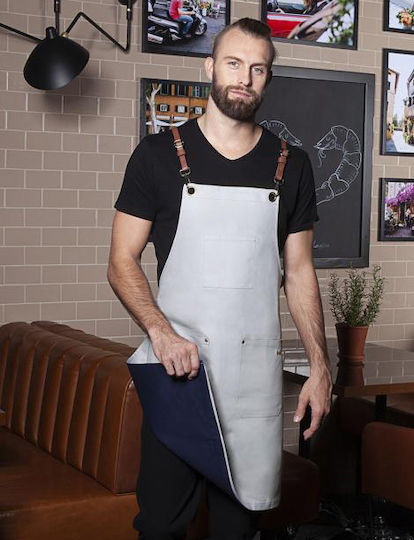 Karlowsky Apron Full Body LS 27 Gray